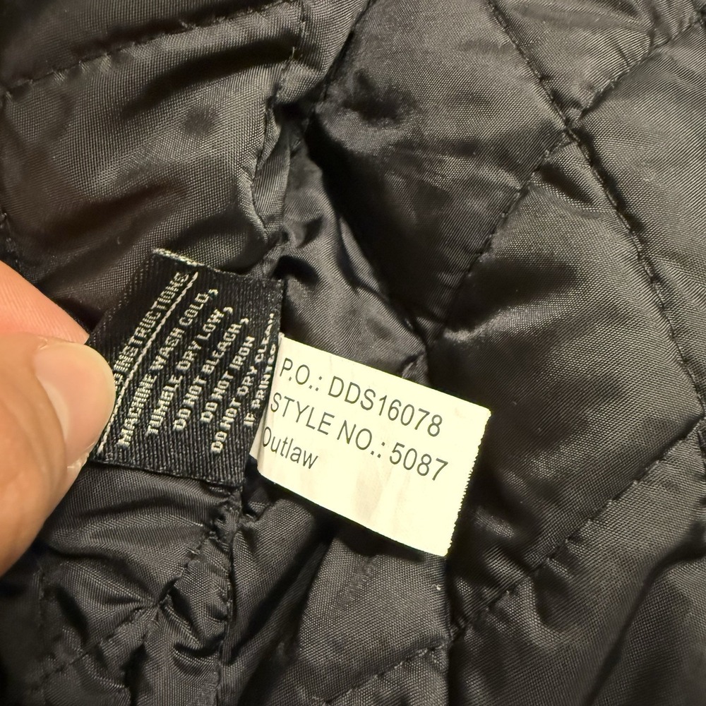 Dri Duck Outlaw Jacket Men's Large L Black Canvas Quilt Lined Dri-Duck Detroit - Picture 12 of 16